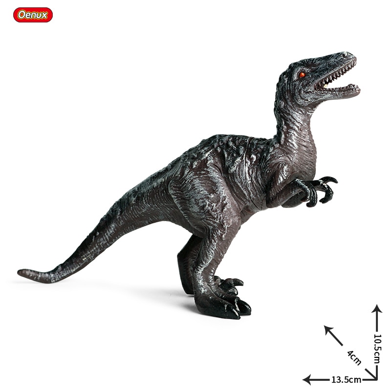 Oenux Classic Jurassic Dinosaur Model Savage T-Rex Walking Tyrannosaur Action Figure Dinosaur World Park Dino Animal Toy For Kid