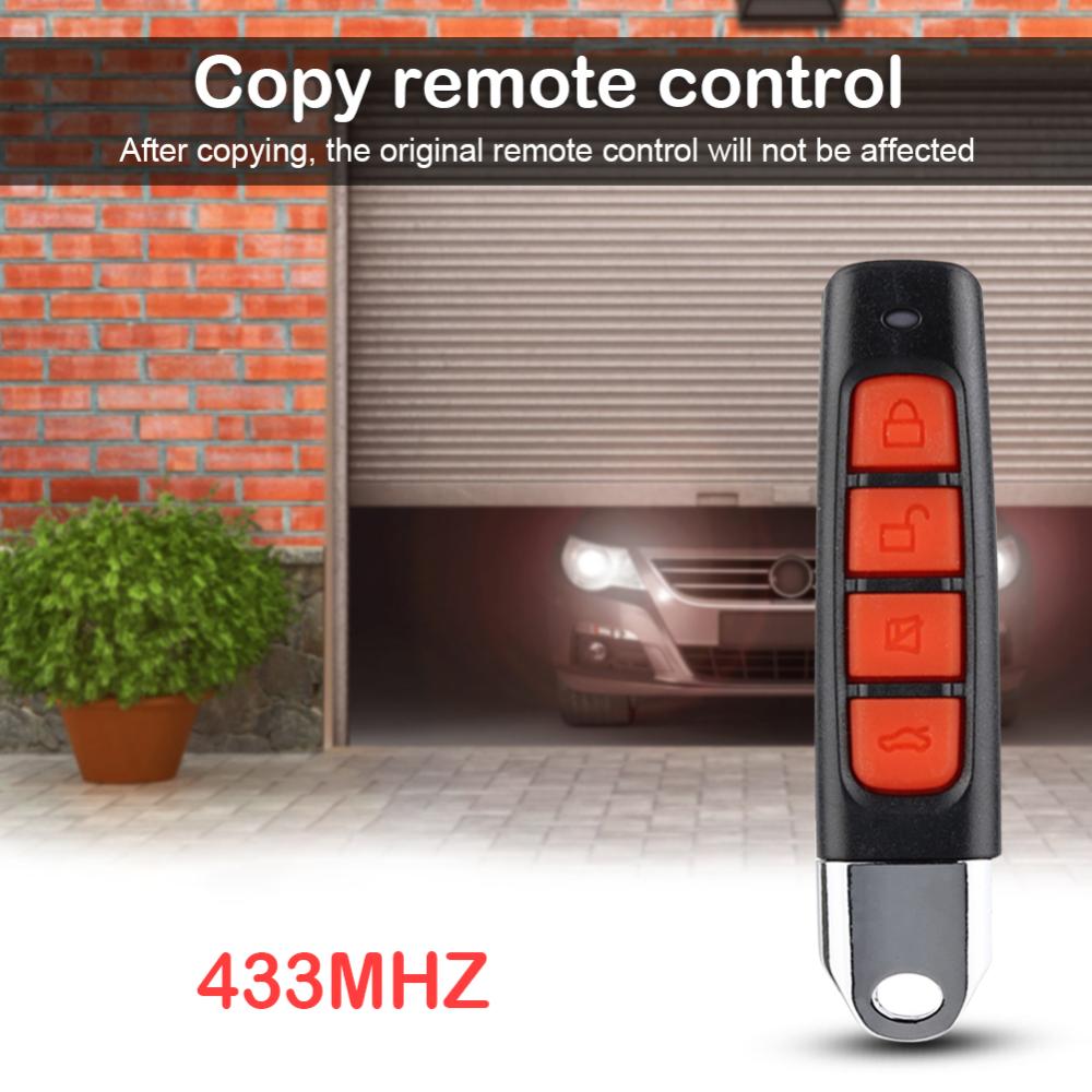 433MHz Remote Controller Plastic 4 Keys Cloning Remote Control Multifunctional Copy Duplicator for Garage Gate