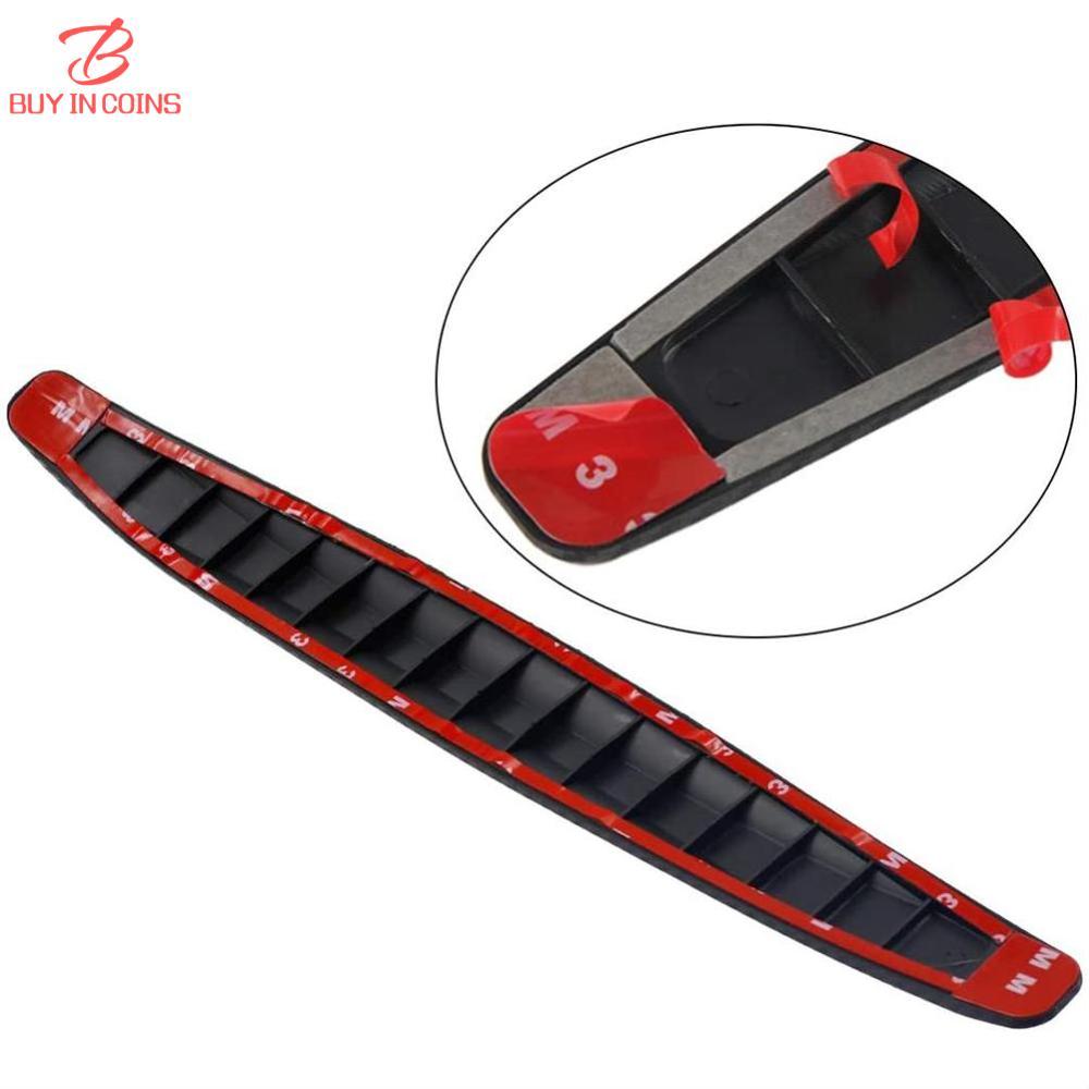 BC 2Pcs Car Bumper Protector Strip Guard Corner Protection Strips Scratch Protector Crash Blade Anti-collision Guard Lip Stickers