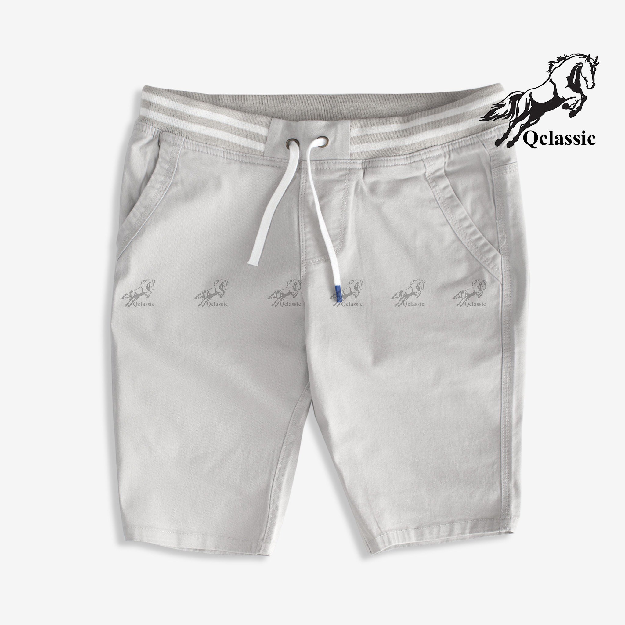 Quần short lưng thun co giãn nam vải co giãn