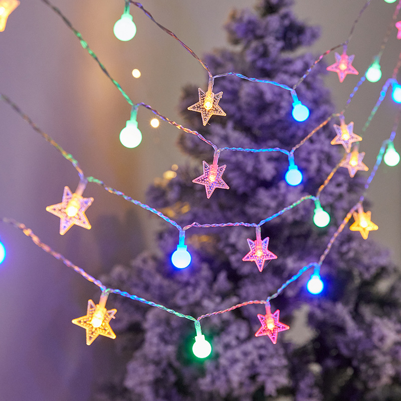 Christmas Tree Snowflake LED String Lights Banner Christmas Decoration for Home Navidad Xmas Tree Decor Light New Year 2025. 
