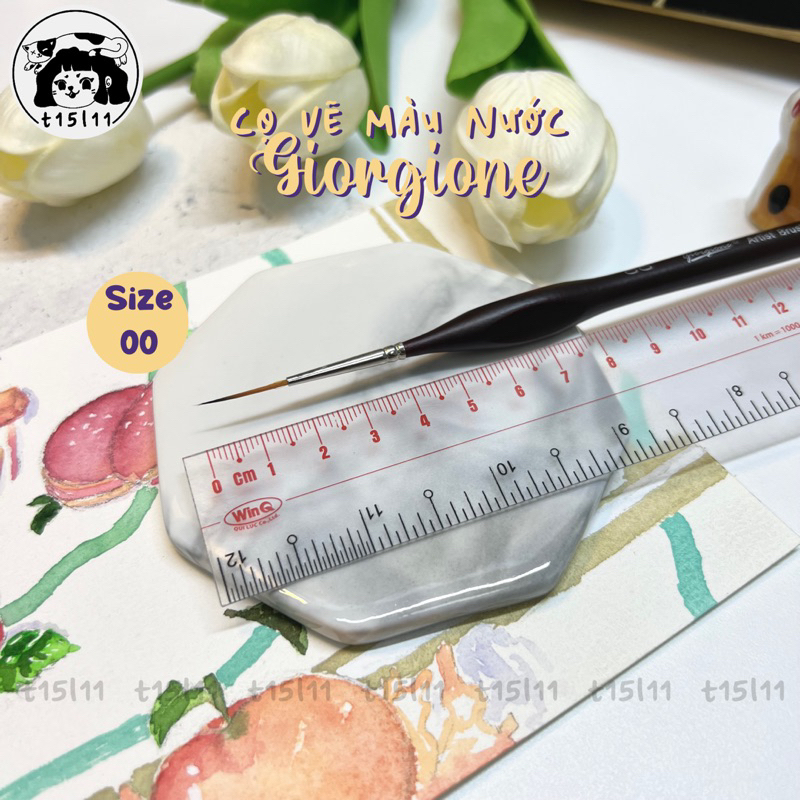 [t15l11] Cọ tỉa vẽ màu nước Giorgione
