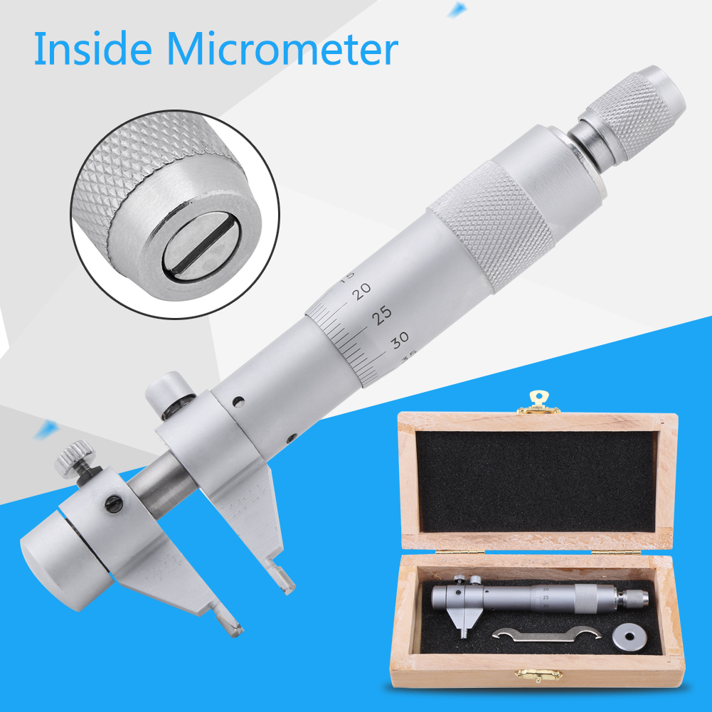 Bore Micrometer No Burr Thép không gỉ Bộ dụng cụ đo Panme đo lỗ chính xác 0 01mm