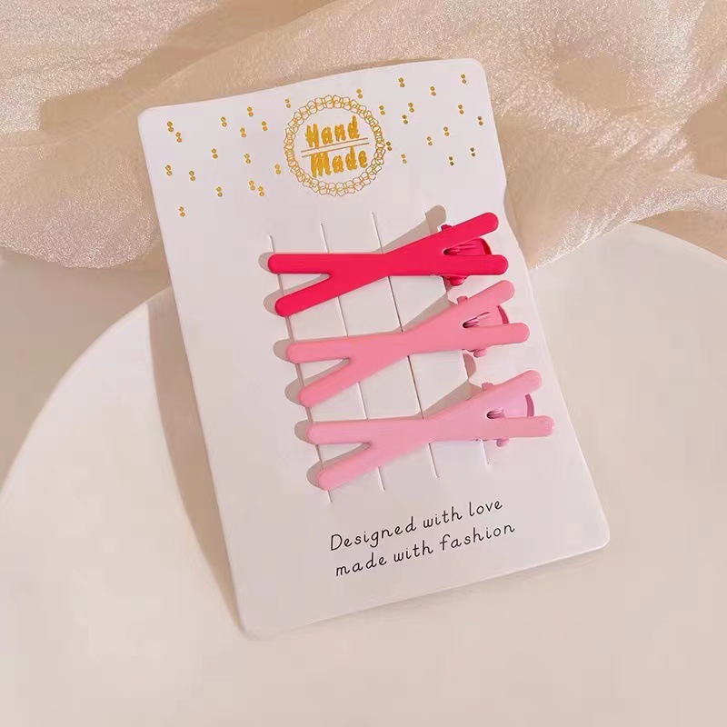 Set kẹp tóc heo hồng 19 món siêu xinh
