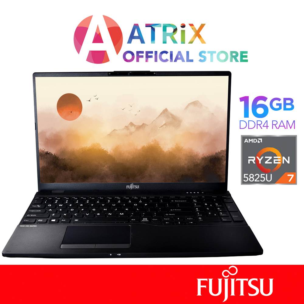 【Same Day Delivery】Fujitsu FMV MH 4ZR1K10299 | 15.6" FHD (1920x1080) 300nits Anti-glare | Ryzen 7 5825U | Graphics integrated in APU | 16GB DDR4 | 512GB SSD | Win111 home | 2Y Warranty.300510
