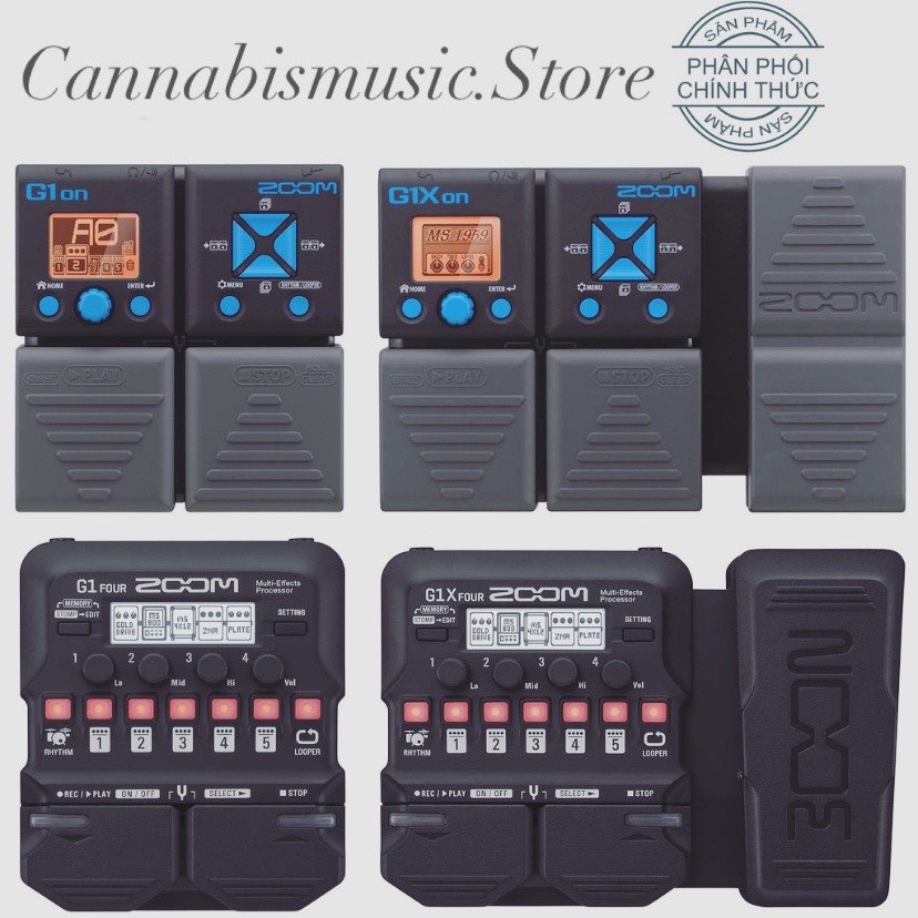 Zoom G1on, G1Xon, G1 Four, G1X Four Phơ Đàn Guitar Bàn đạp Fuzz