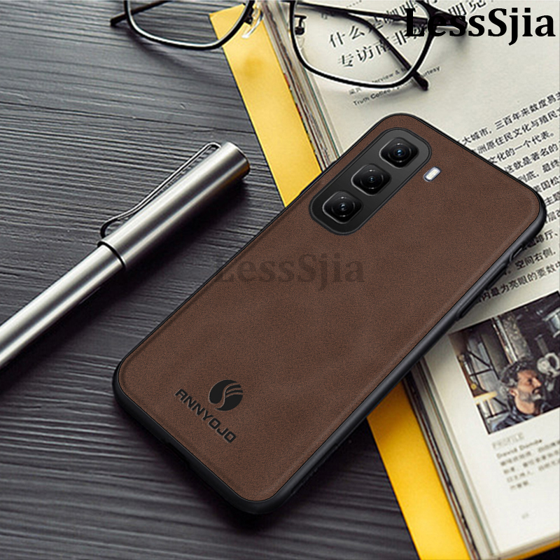 New Phone case infinix Hot60 Pro Back cover Fashionable Magnetic Sheepskin Camera Protection Shock Absorption For infinix Hot 60 Pro + case.