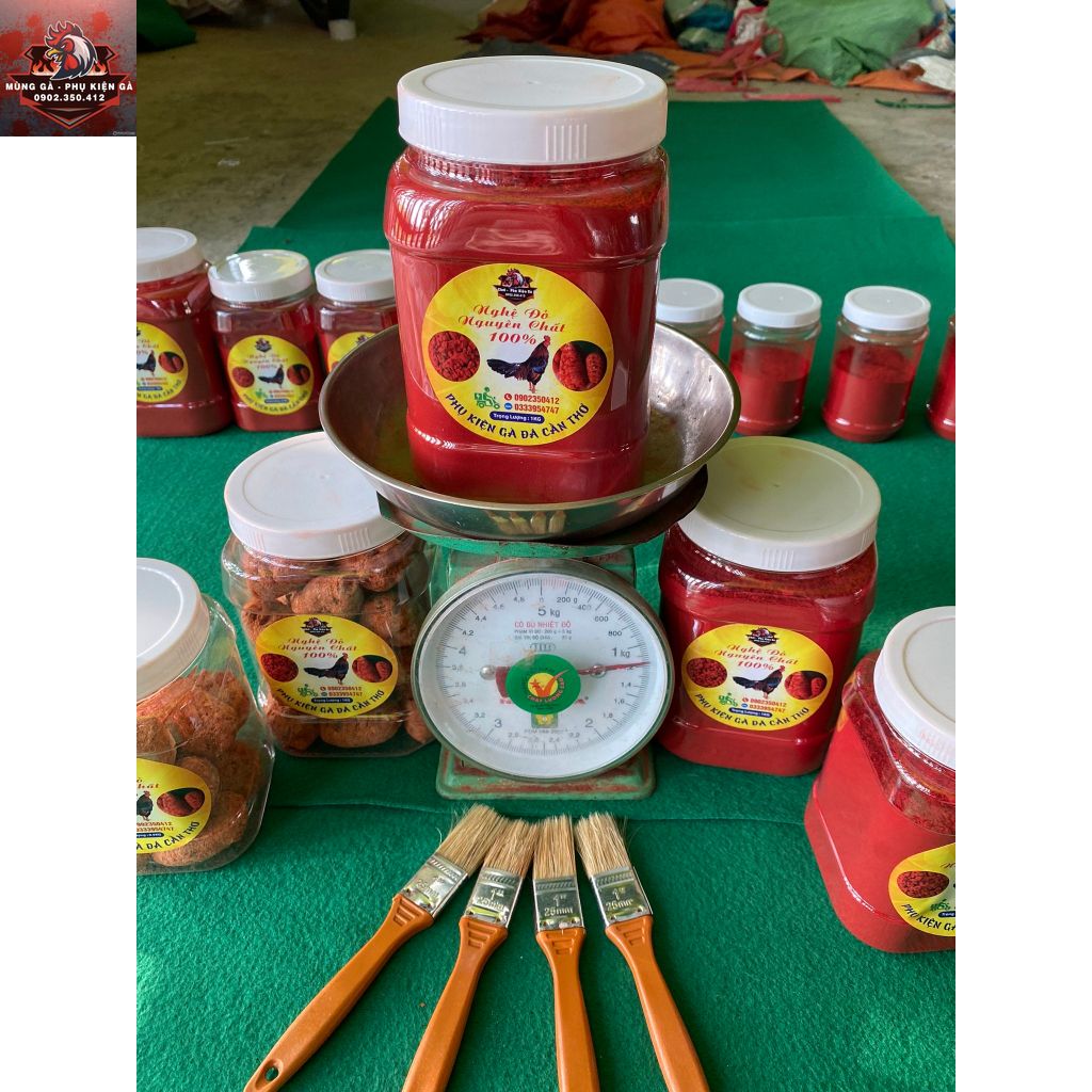 Nghệ Đỏ Cao Cấp Cho Gà Đá 1KG - Bột Nghệ Gà Chọi [NGHỆ BỘT - NGHỆ XAY]