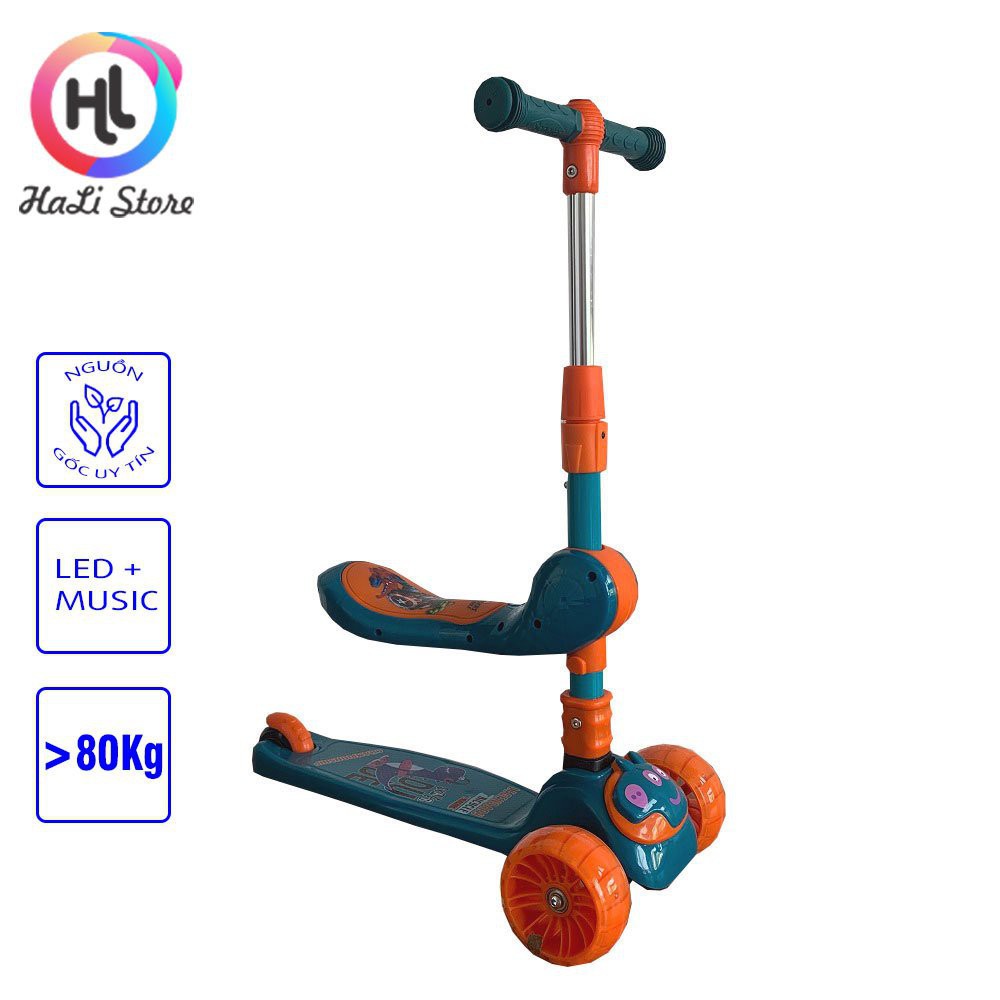 Xe Trượt Scooter Cao Cấp (Có Nhạc, Có Đèn), SCOOTER Cho Bé Cao Cấp.