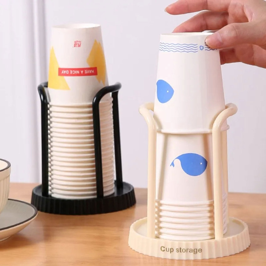 Paper Cup Holder Disposable Cup Extractor Multifunctional Cup Storage And Storage Rack Household Coffee And Tea Cup Holder
