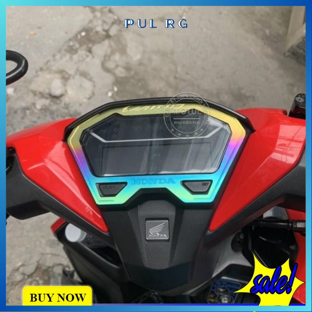 Ốp viền đồng hồ Vario Click 2018 2020 màu titanium
