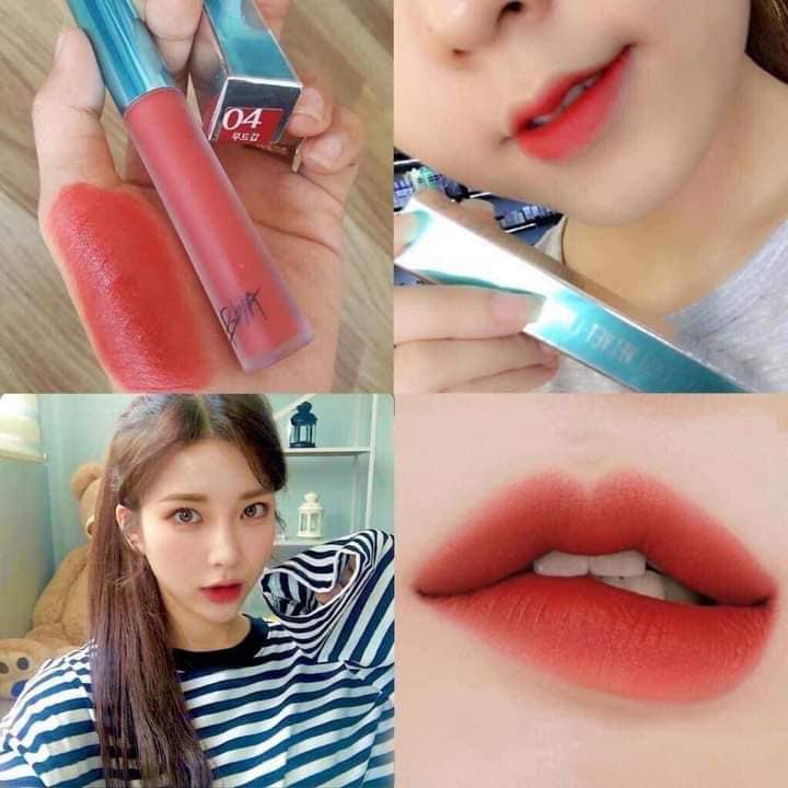 Son kem Bbia 04 đỏ cam gạch
