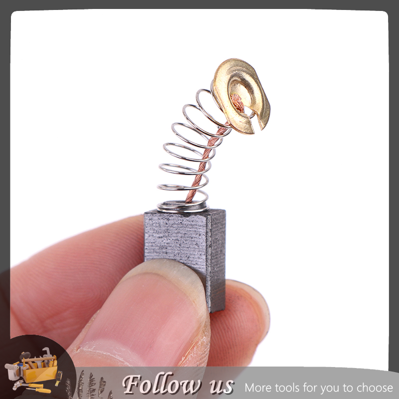 【FUN】 Blowing 10Pcs Angle Grinder Carbon Brushes 6*9*14mm Power Tool Electric Motor Spare Part