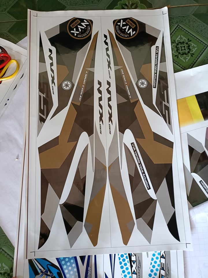 Tem rời nvx camo đen nâu