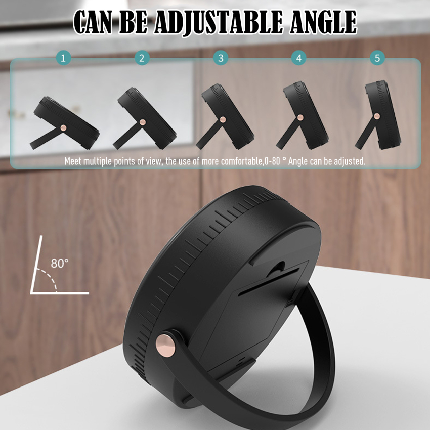 【Ready Stock】Magnetic Kitchen Timer LED Digital Timer Manual Countdown Timer Alarm Clock Cooking Shower Study Fitness Stopwatch Time Master