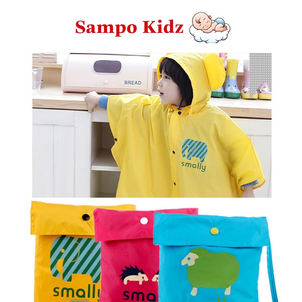 (MẪU 2023) ÁO MƯA CÁNH DƠI SMALLY CHO BÉ