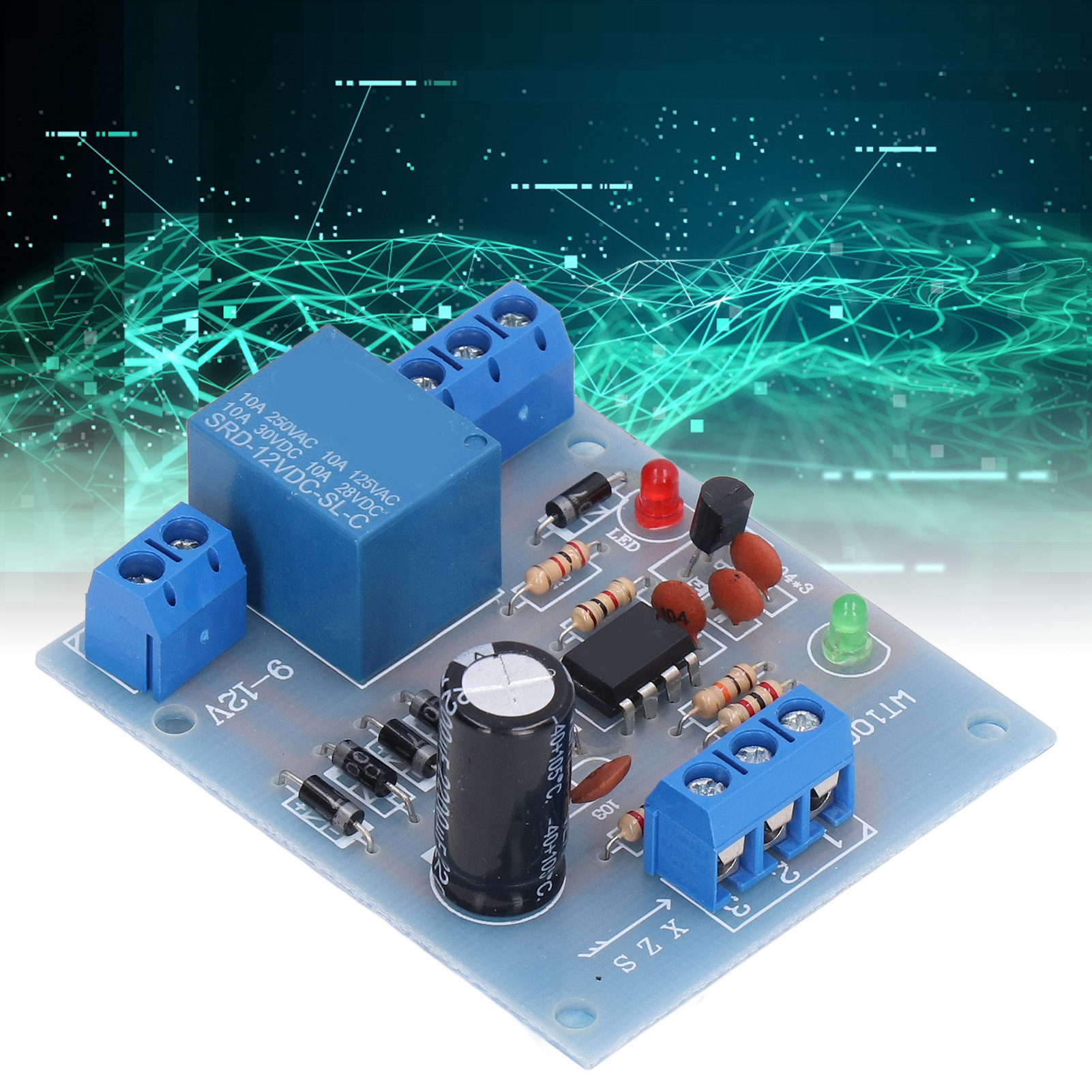Water Level Sensor Module Simple Wiring Multifunctional Drainage Control Circuit Board Low Consumption for Pond Tanks for Garages