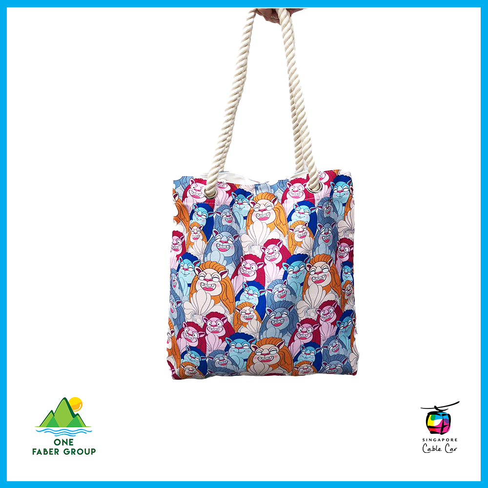 colourful tote bag