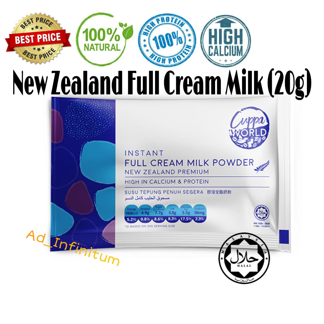 Cuppa Instant New Zealand Full Cream Milk (20g) | Lazada