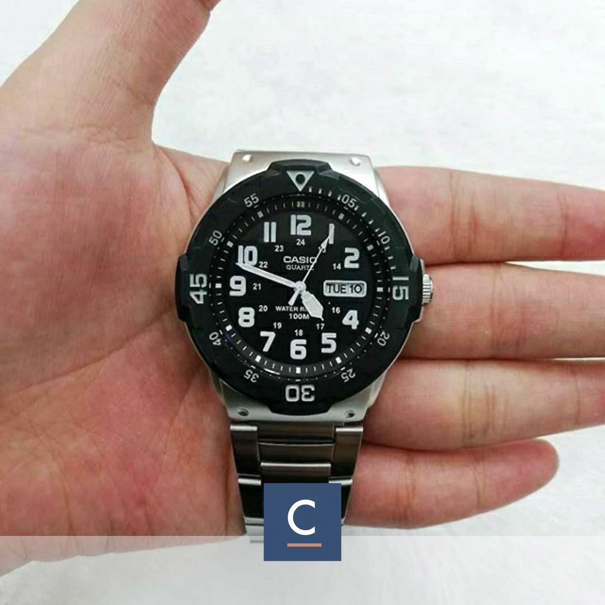 Casio Standard Analog Watch MRW-200HD-1BV MRW200HD-1B Silver | Lazada  Singapore