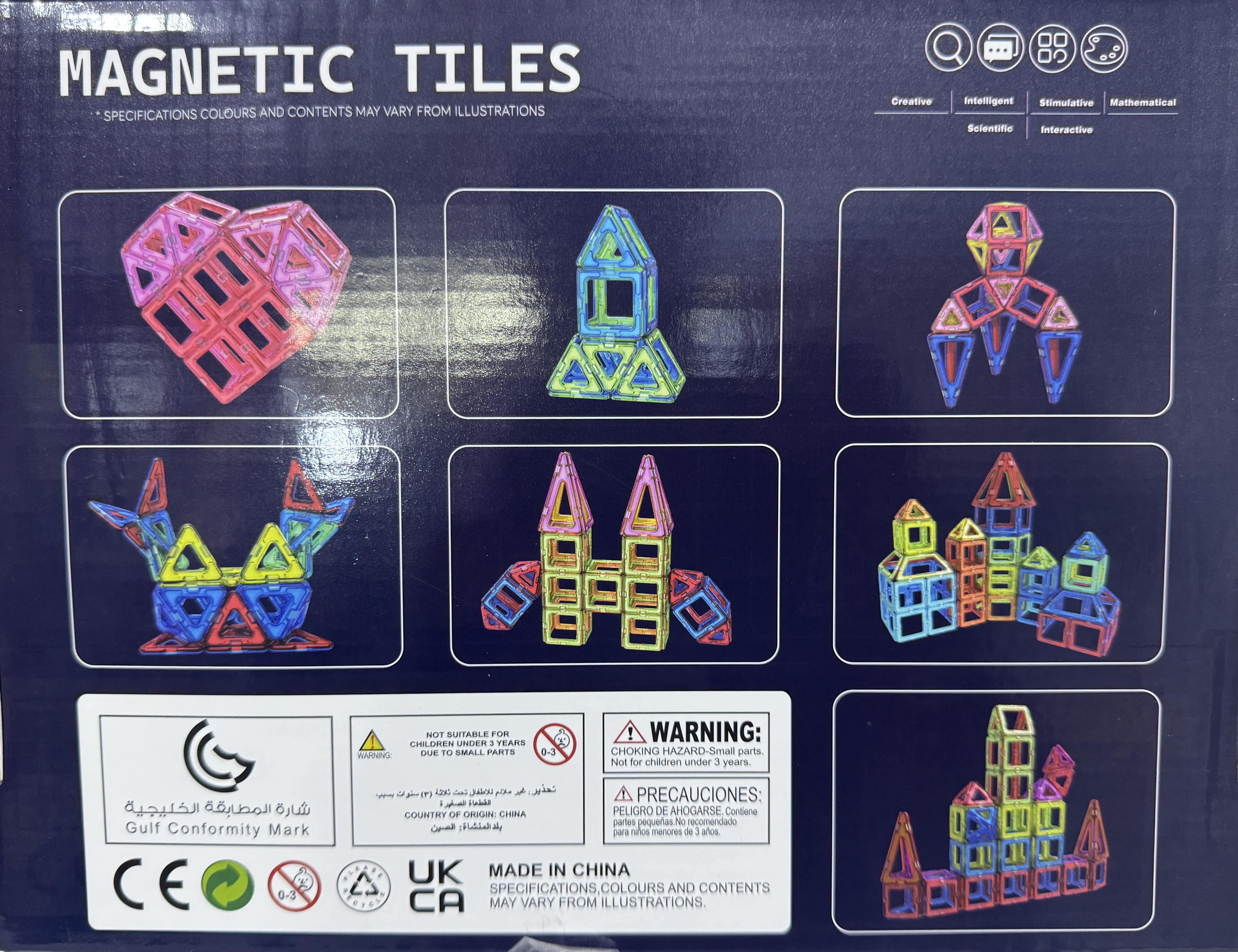 Magnetic Tiles Building Blocks 42 Pieces Toys Gift for Boys and Girls ...