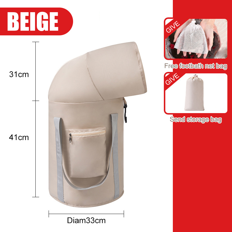 Chậu ngâm chân để ngâm chân, Bồn ngâm chân di động, Thùng ngâm chân có thể gập lại, Máy ngâm chân di động, Xô ngâm chân để giặt ngoài trời khi đi du lịch cắm trại