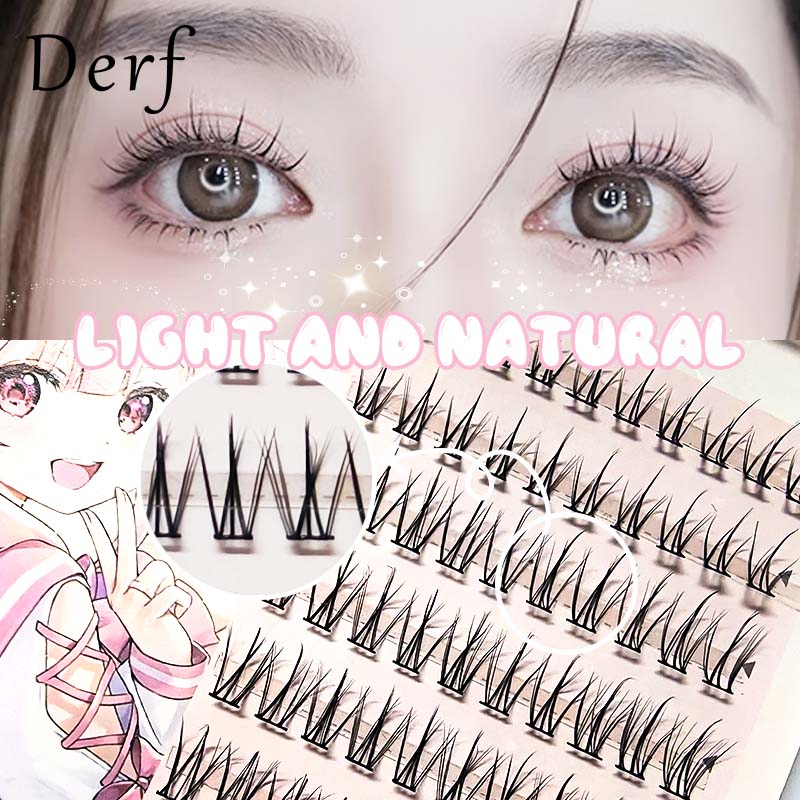 Derf Lông mi giả 3d dung lượng lớn lông mi giả có thể tái sử dụng kéo dài lông mi dài 8mm-10mm