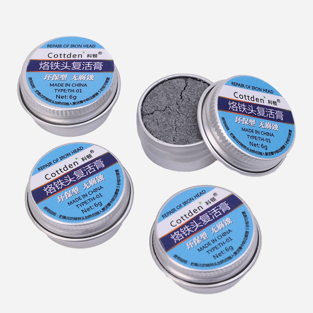 Electrical Soldering Iron Tip Refresher Solder Cream Clean Paste for Oxide Solder Iron Tip Head Resurrection Oxidative Cleaning