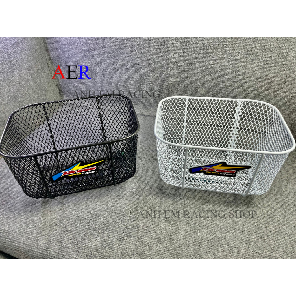 Rổ Wave lớn, Wave nhỏ, DREAM tem H2C ĐEN TRẮNG CỨNG CÁP CHẮC CHẮN