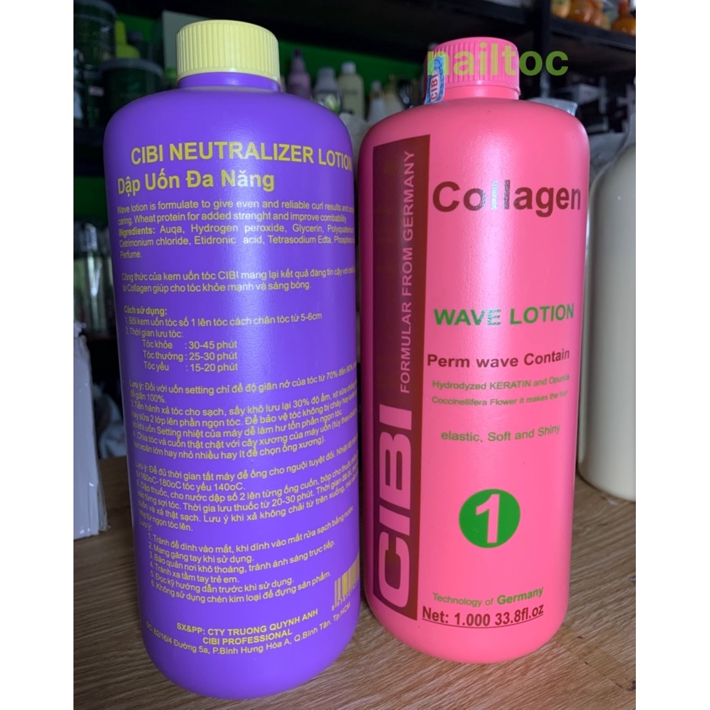 Thuốc uốn lạnh collagen CIBI 1000ml