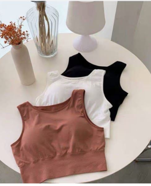 Áo ba lỗ crop có mút đệm ngực