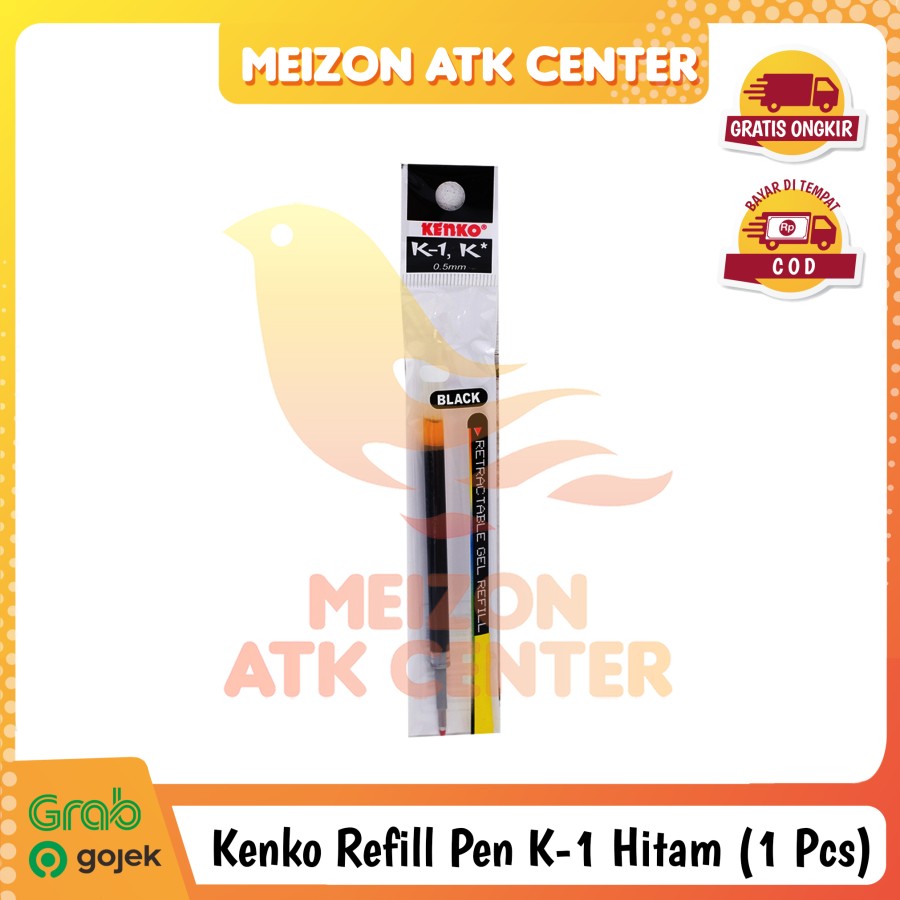 Refill Isi Gel Pen Kenko K1 Isi Pulpen Ballpoint Bolpen [1 PCS