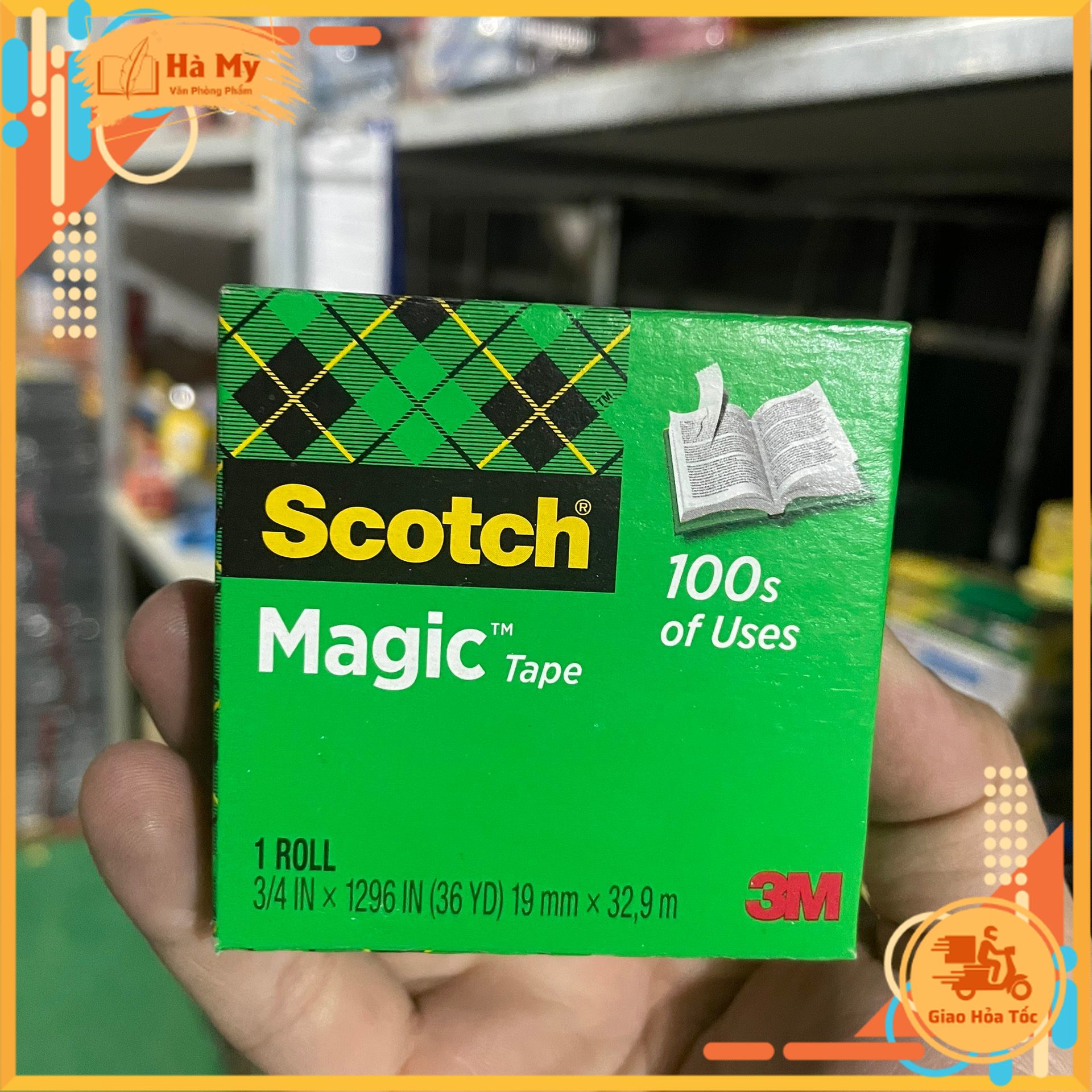 Băng keo dán tiền 3M Scotch Magic 3/4 in