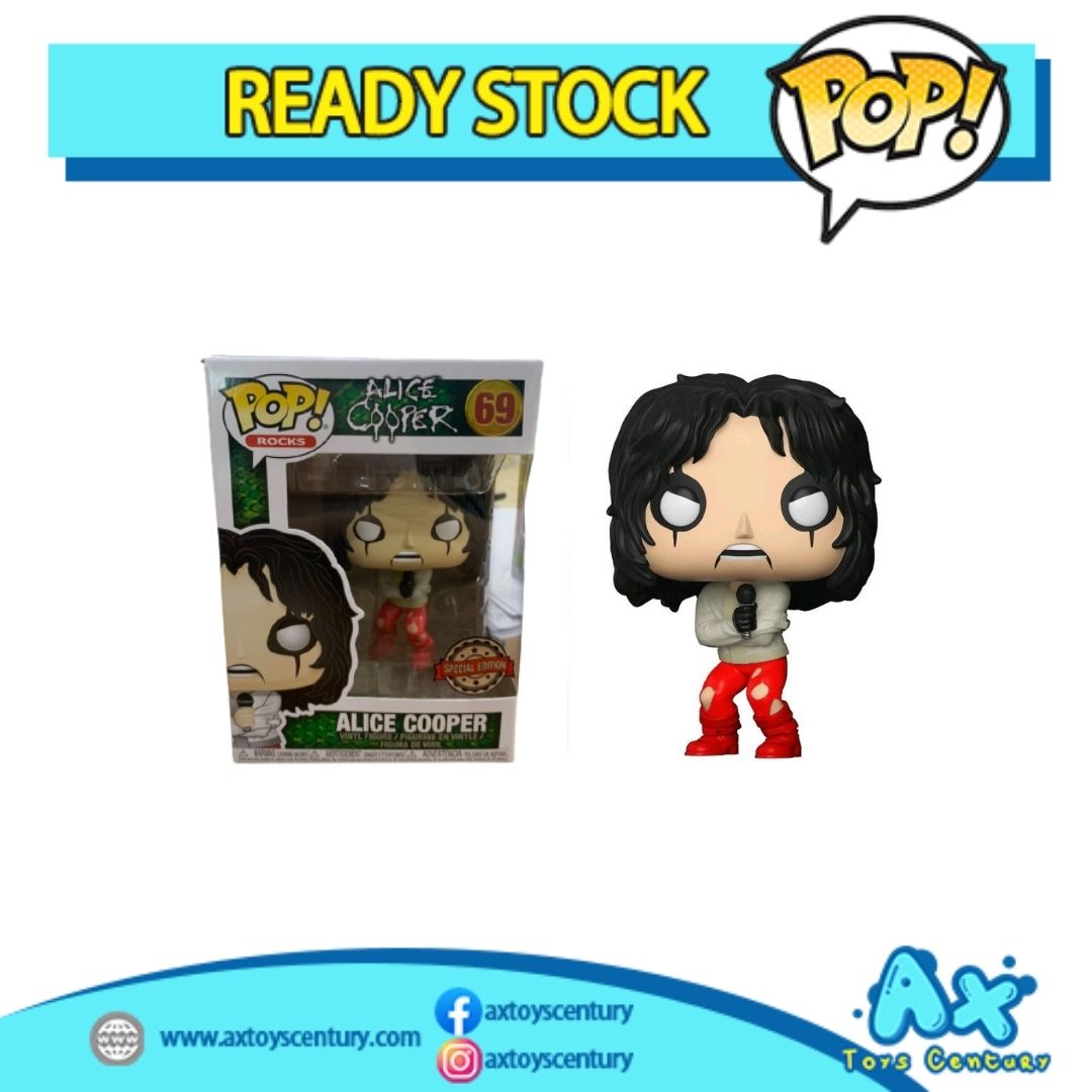 Ready Stock】Funko Pop! Rocks: Alice Cooper in strait jacket #69