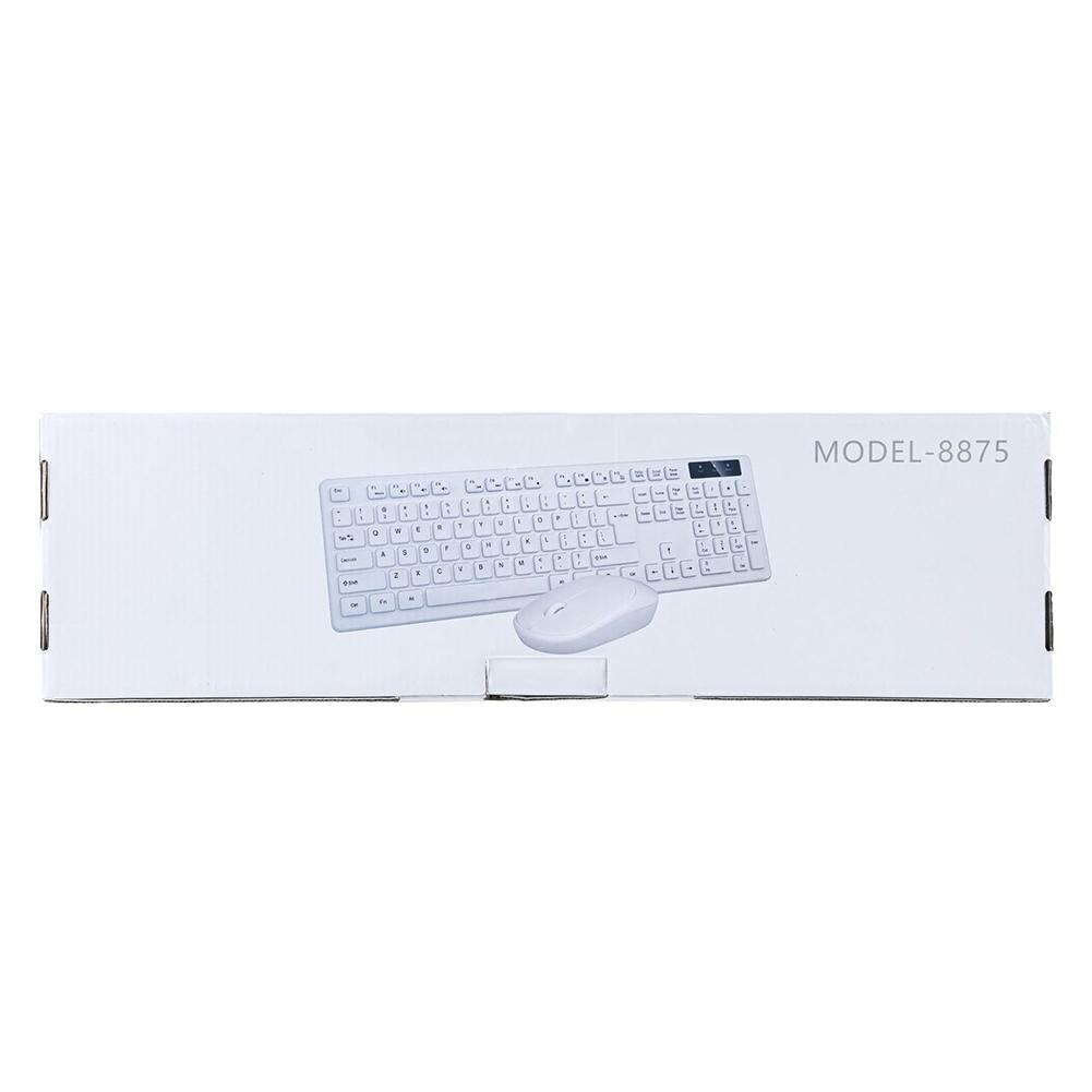 Wireless Bluetooth-Compatible Keyboard Mouse Set 2.4G Plug-Play Silent Waterproof Keyboards Mouse For Desktop Laptop Compact