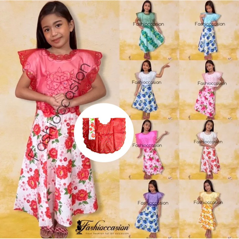 Kimona Sequence for Filipiniana Buwan ng Wika for Kids | Lazada PH