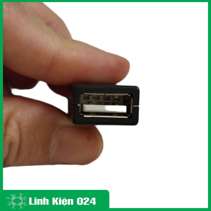 Đầu Jack cổng USB A cái 4P kèm vỏ
