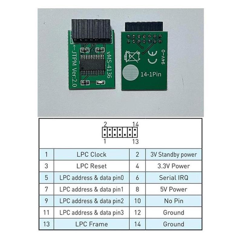 TPM 2.0 Encryption Security Module Support Multi-brand K5H7