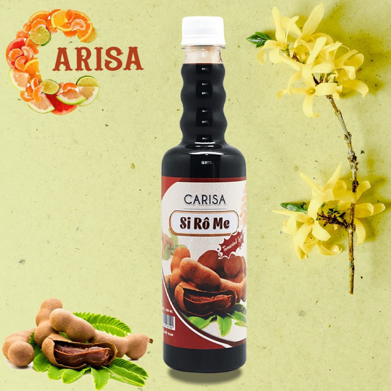 Siro carisa làm trà trái cây chai 500ml