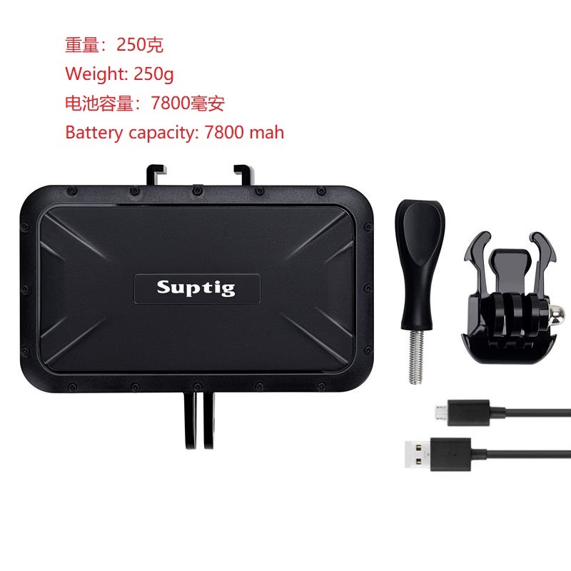 7800mah%20Waterproof%20Power%20Bank%20Charger%20Waterproof%20Case%20For%20Hero%2034567891011%20Black%20Camera%20Charging%20Frame/diving%20Box%20-%20Image%202