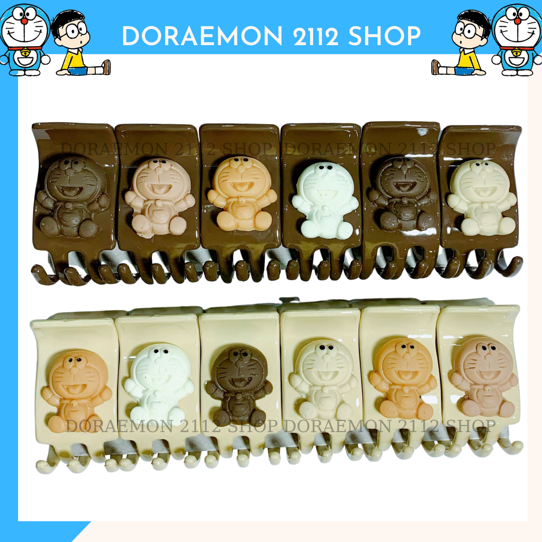 Kẹp tóc Doraemon Kẹp càng cua 5 răng 3 răng