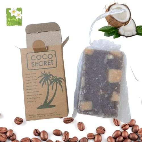 [HCM]Xà bông dừa cafe Coco Secret 100g