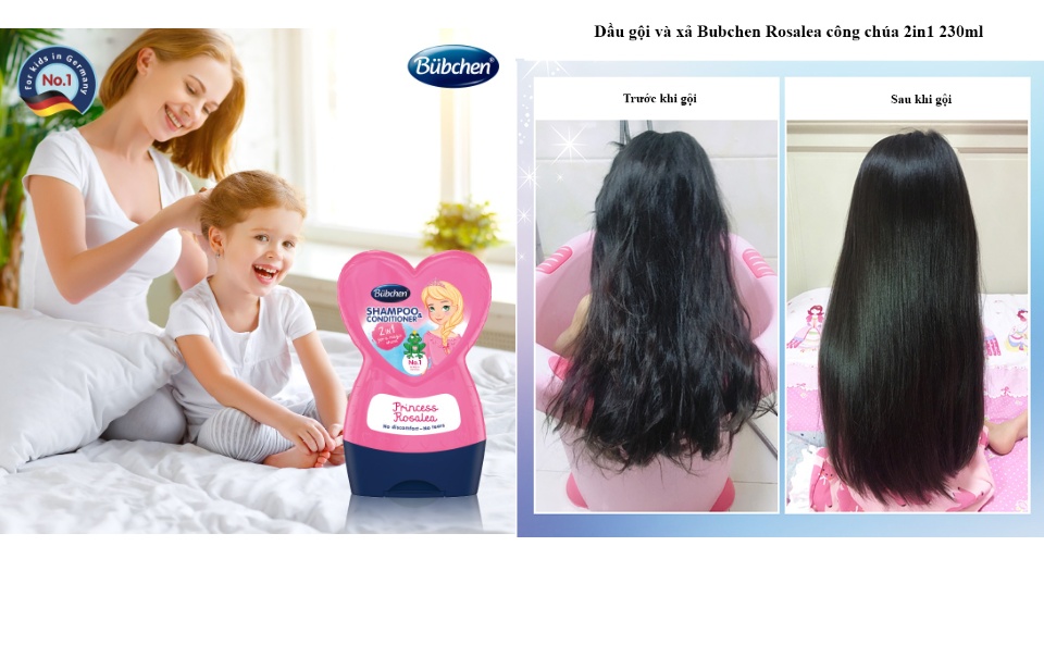 Bubchen gội xả công chúa