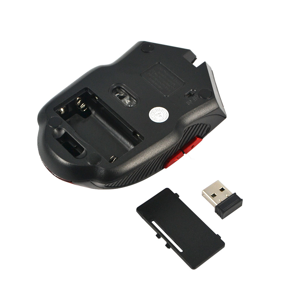 Kebidumei 2.4G Wireless Gaming Mouse Professional Optical Wireless Mouse USB Receiver Right Scroll Mice for PC Laptop