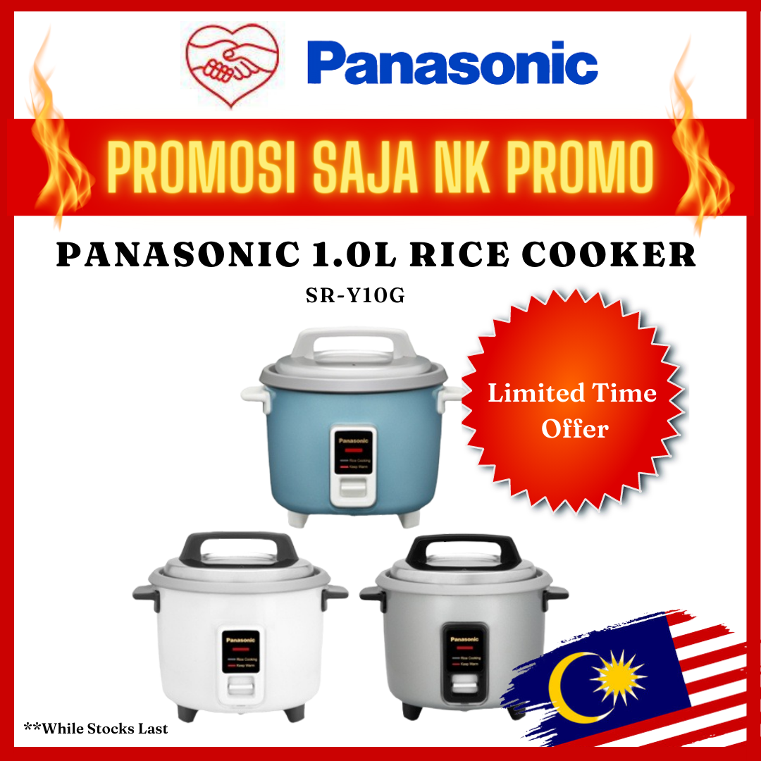 Panasonic 1.0L Rice Cooker SRY10G Periuk Nasi Small Mini Aluminium Pan