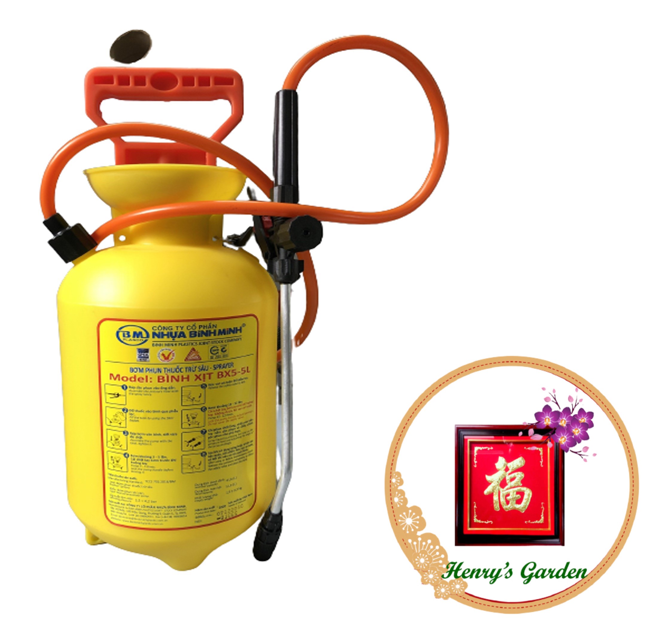 Bình xịt Bình Minh 5 lít - #001D#
