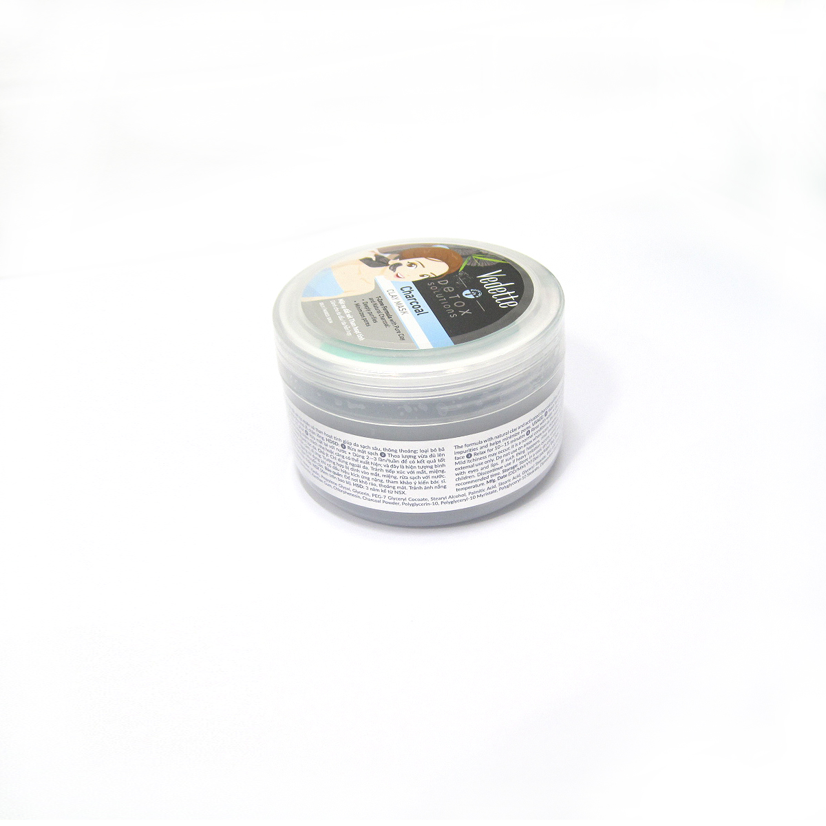 Mặt nạ đất sét Vedette Than Hoạt Tính Charcoal Detox Solutions 145g