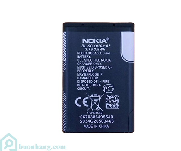 Pin cho điện thoại Nokia BL - 4C loại 2iC chống phù