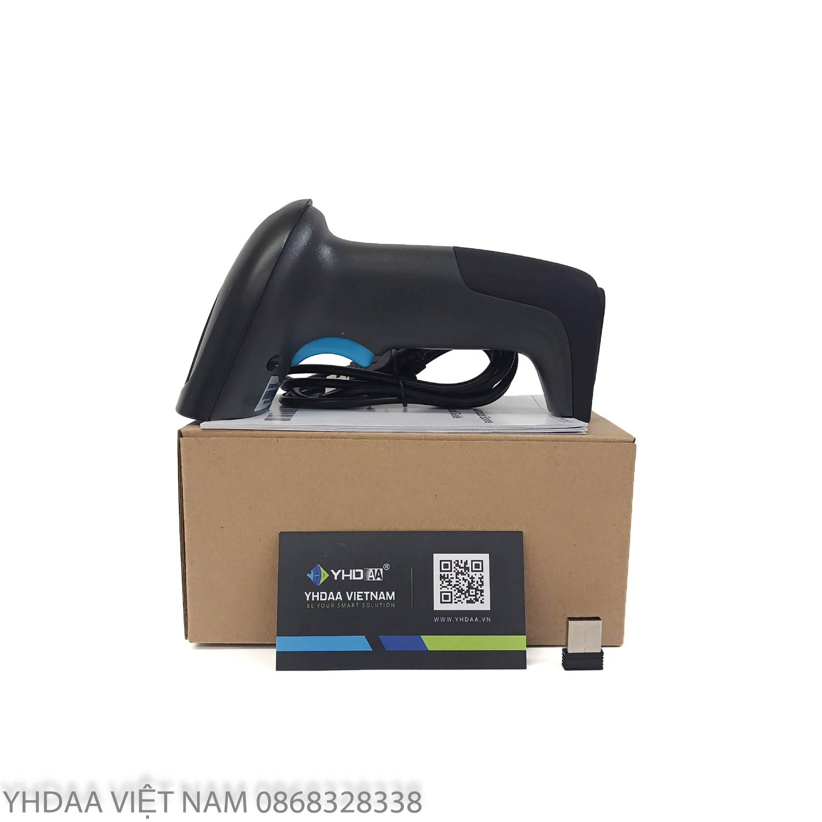 Máy quét mã vạch Bluetooth YHD 6200DB 2D, Máy đọc mã vạch Barcode(1D) Qrcode(2D) kết nối Bluetooth/ USB/ Có dây, Đầu đọc mã vạch 1D 2D dùng trên Điện thoại, Ipad, Máy tính, Laptop
