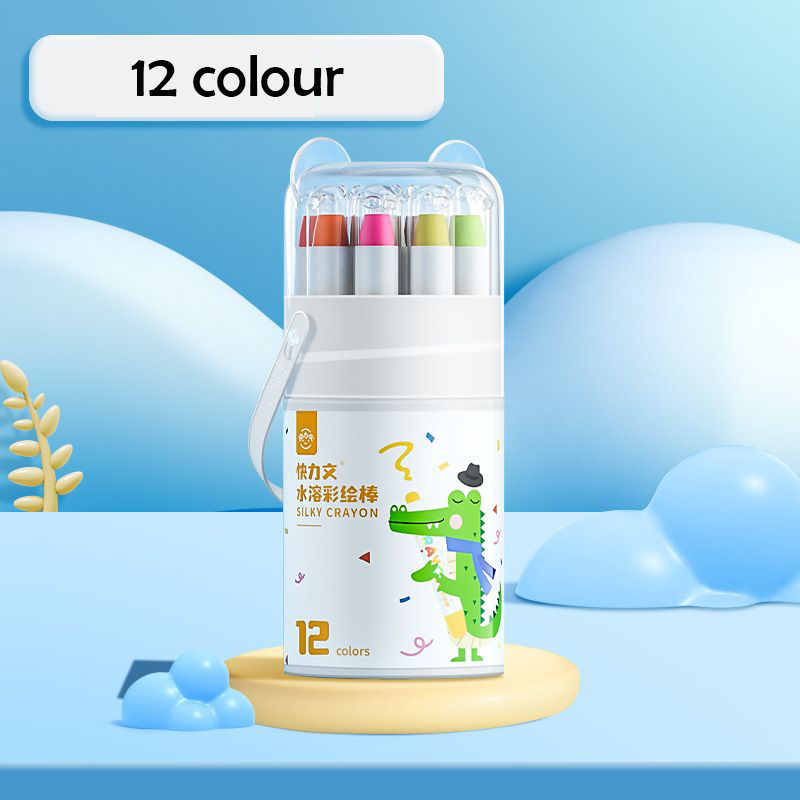 Smily Kiddos 12 Colors Silky Crayon Set